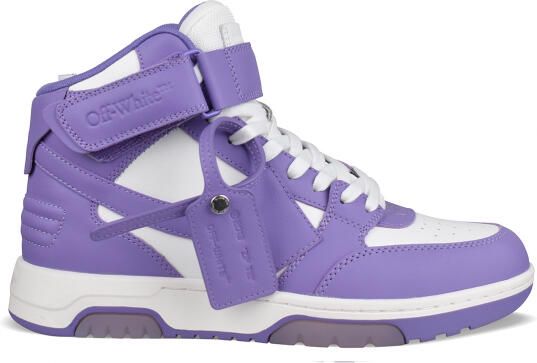 Off-White Out of Office Mid Sneakers Paars
