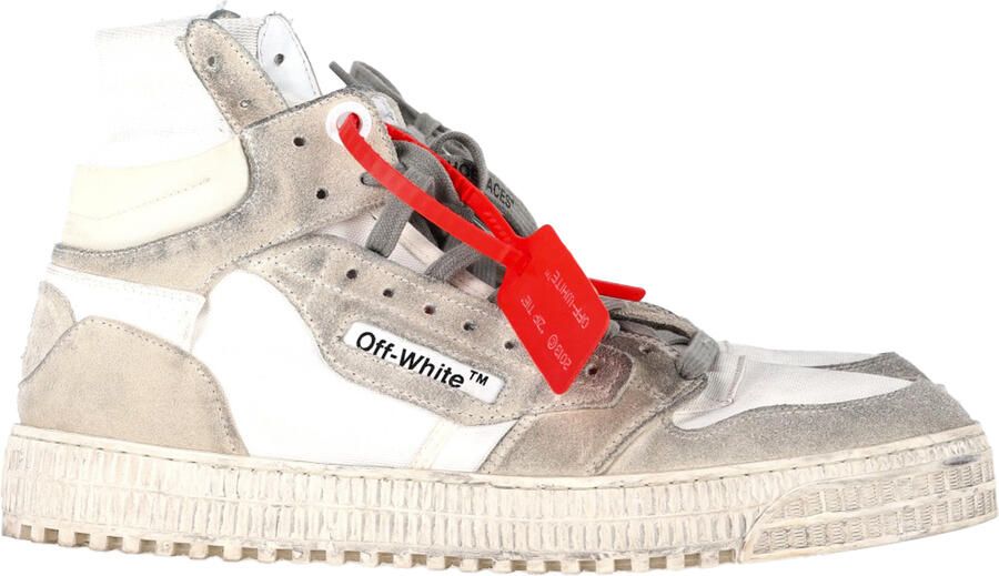 Off white Pre-owned Off-White 3.0 Off-Court Hoge Sneakers in Wit Leer