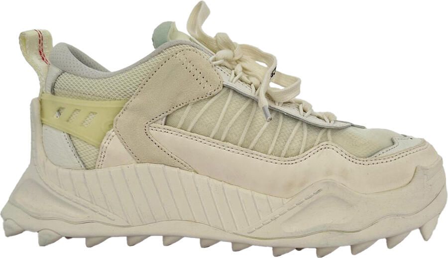 Off white Pre-owned Off-White Odsy 1000 sneakers in crèmekleurig polyester