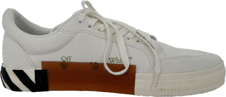 Off-White Pre-Owned Off-White Vulcanized Eco sneakers van wit canvas