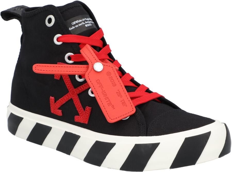Off-White Vulcanized Hi Zwart Rood Canvas