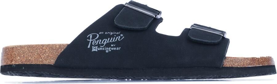Original Penguin Men's Port Buckle Sandal in Black
