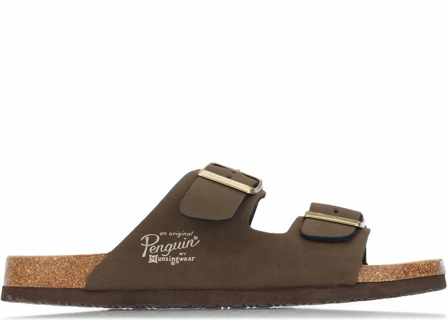 Original Penguin Men's Port Buckle Sandal in Brown