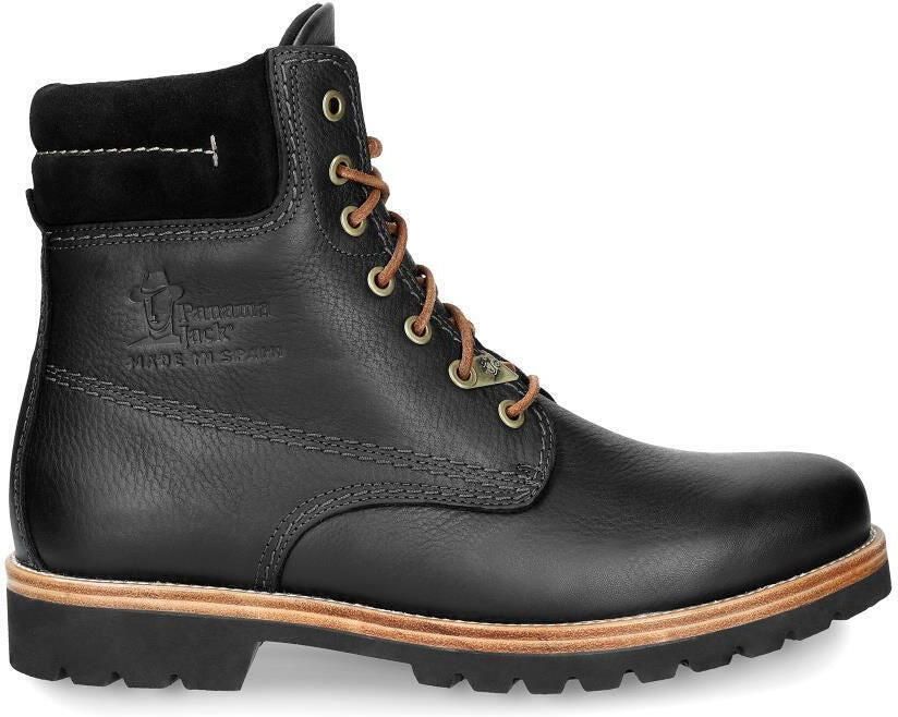 Panama Jack 03 C27 Herenlaarzen Zwart Waterdicht Leren Veters Wandelen Enkel Chukka