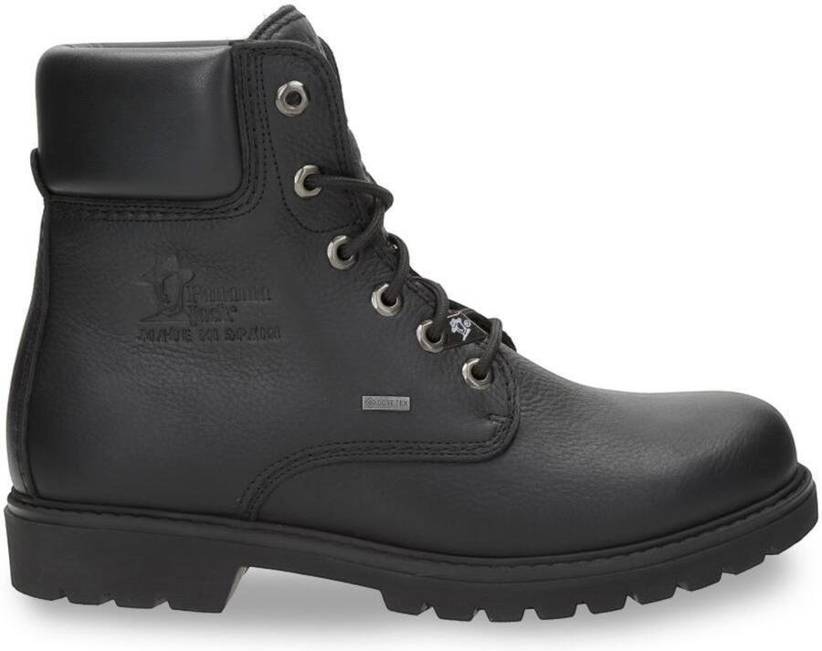 Panama Jack 03 GTX C2 Heren Zwarte Waterdichte Leren Enkellaarsjes
