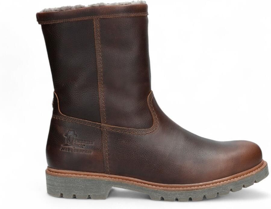 Panama Jack Fedro Igloo C10 bruin leren biker-enkellaarzen voor heren