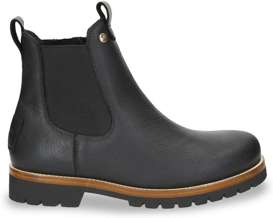 Panama Jack Heren Beny Igloo C1 Zwarte Waterdichte Leren Chelsea Boots