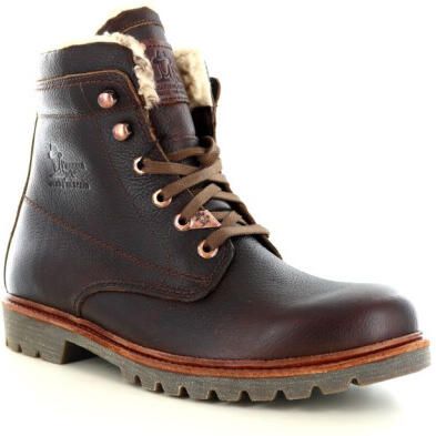 Panama Jack Heren P03 Aviator C23 Kastanjebruine Waterdichte Leren Enkellaarsjes