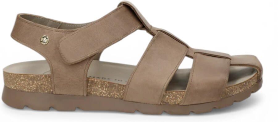 Panama Jack Herren Waterdichte Taupe Leren Sandals Stanley C8