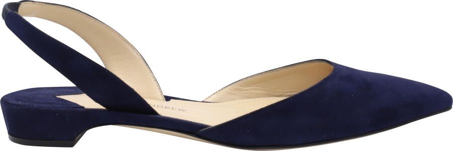 Paul Andrew Pre-owned Paul Andrew Rhea 15 Slingback Sandalen in Marineblauw Suède