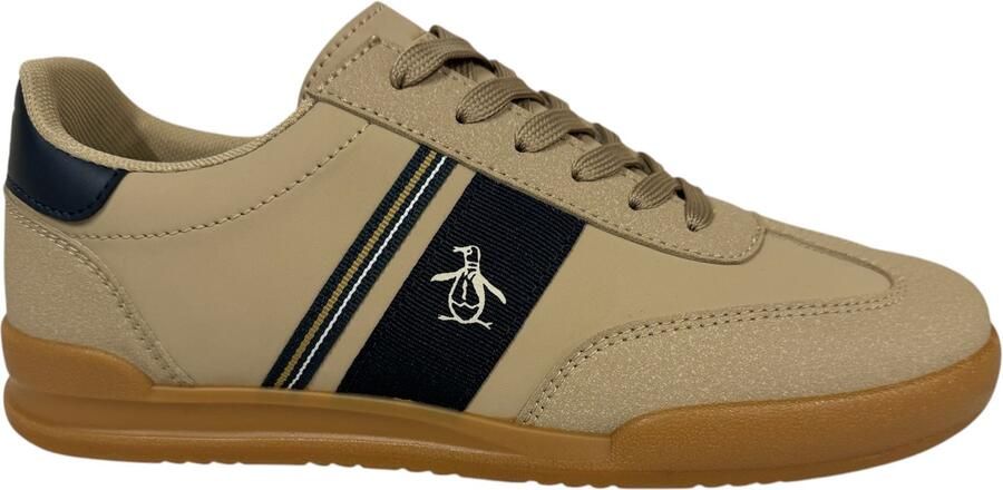 Penguin Gaz Heren Beige Navy Sneakers - Foto 1