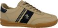 Penguin Gaz Heren Beige Navy Sneakers - Beige