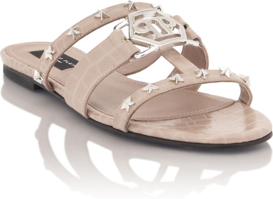 Philipp Plein Cocco Print Slides Stars Hexagon