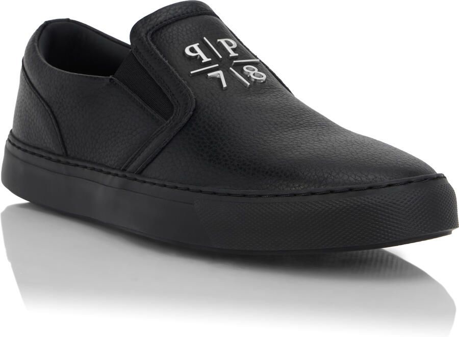 Philipp Plein Deer Print Leather Slip On