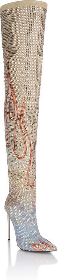 Philipp Plein Laarzen Hakken Overknees Flame