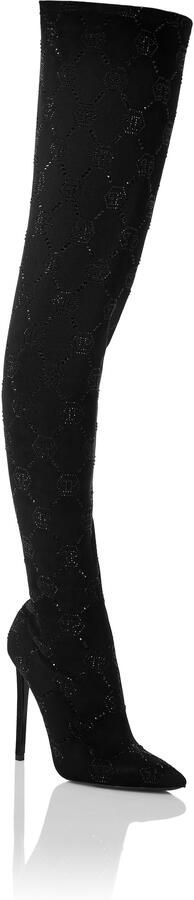 Philipp Plein Laarzen Hakken Overknees Monogram