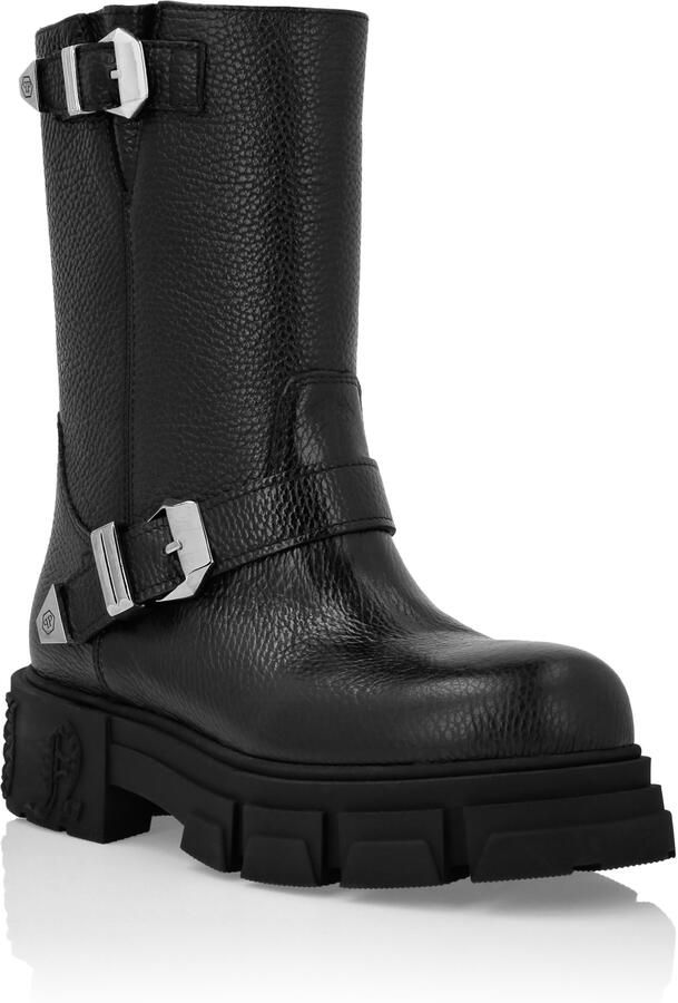 Philipp Plein Laarzen Plat Hoog Gothic Plein