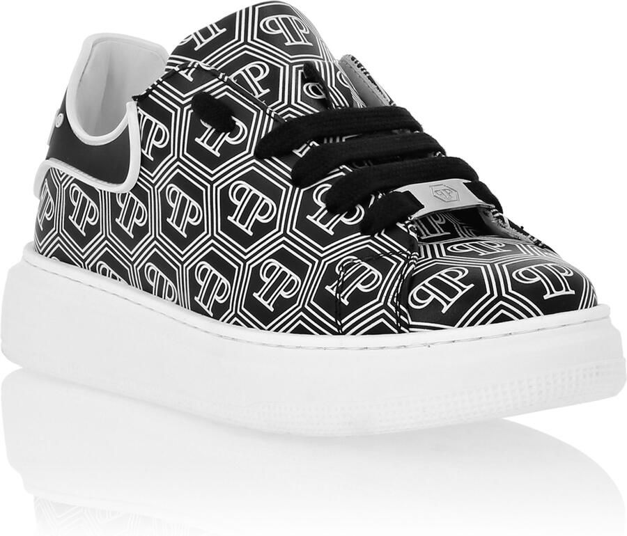 Philipp Plein Leather Lo-Top Sneakers Monogram