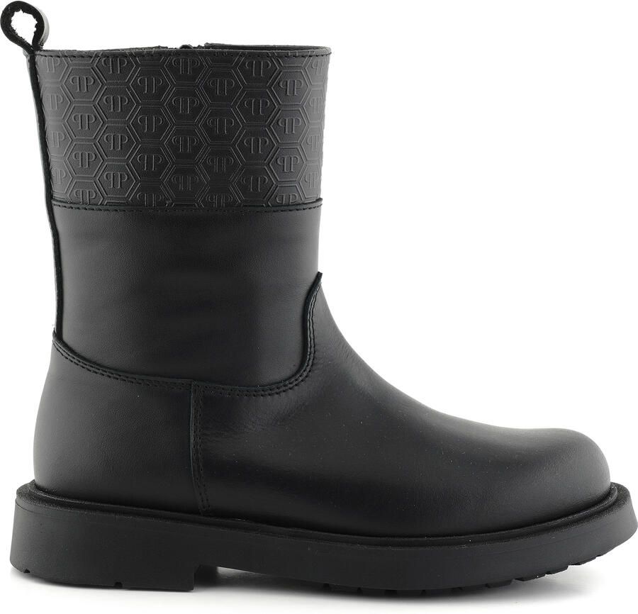 Philipp Plein Leather Low Boots Monogram
