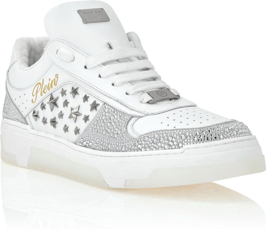 Philipp Plein Low-Top Sneakers Mix Studs Star