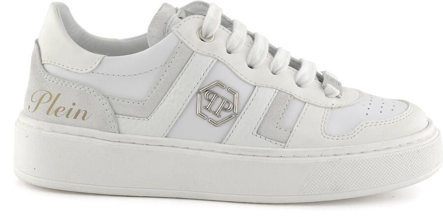 Philipp Plein Mix Materials Low-Top Sneakers