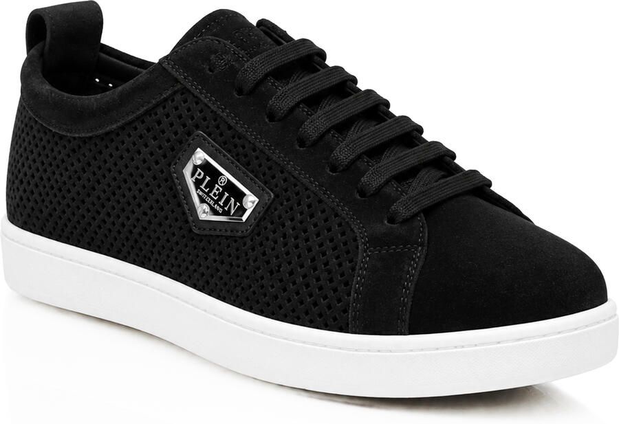 Philipp Plein Perforated Suede Low-Top Sneakers