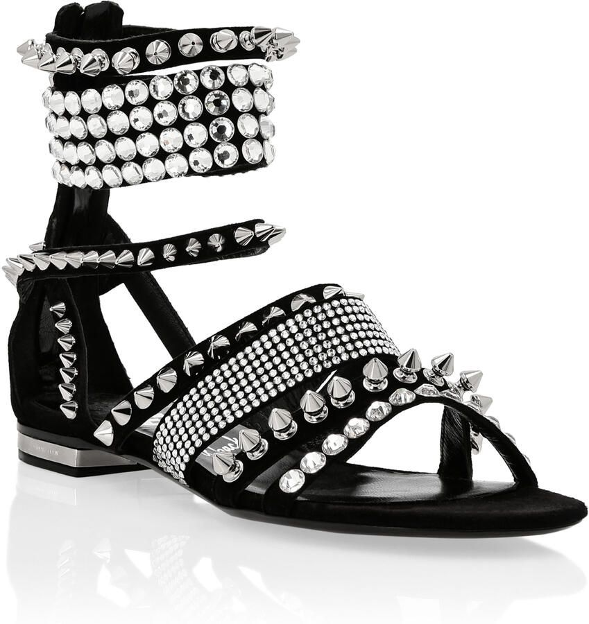 Philipp Plein Platte Sandalen