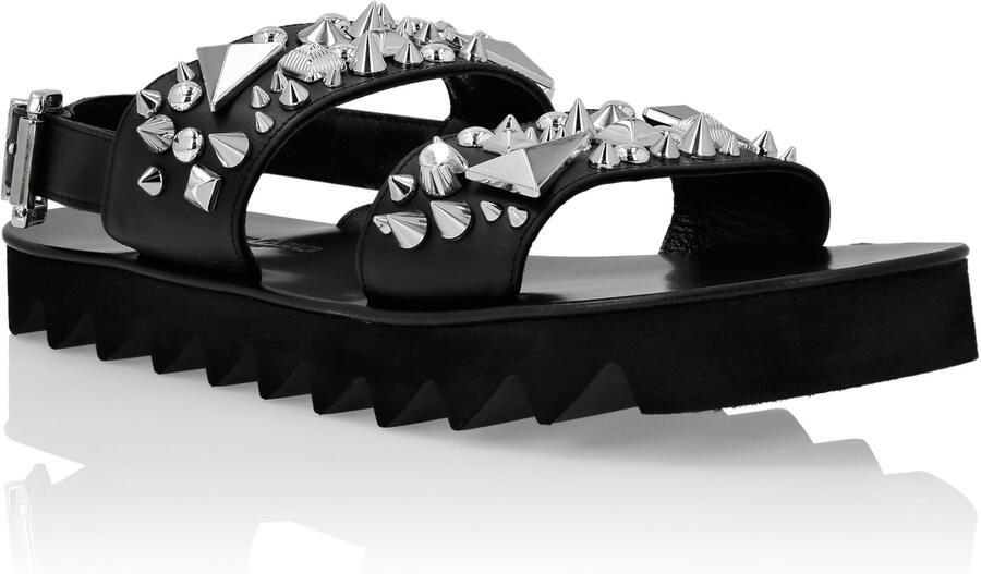 Philipp Plein Platte Sandalen