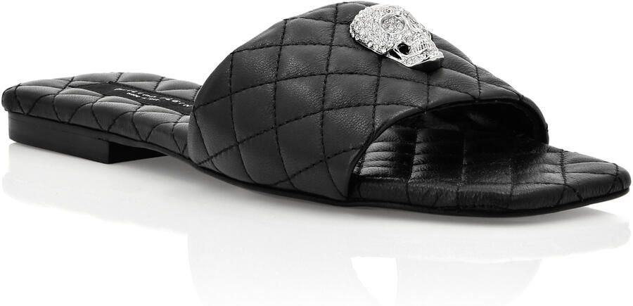 Philipp Plein Platte Sandalen Skull