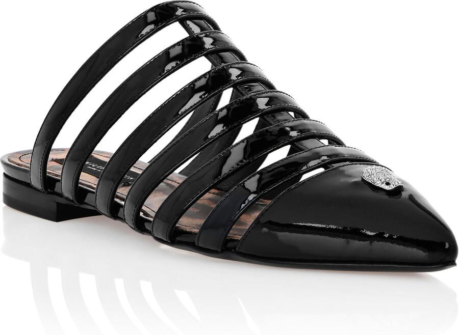 Philipp Plein Platte Sandalen Skull