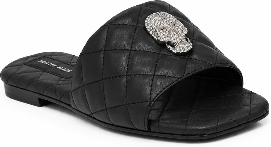 Philipp Plein Platte Sandalen Skull
