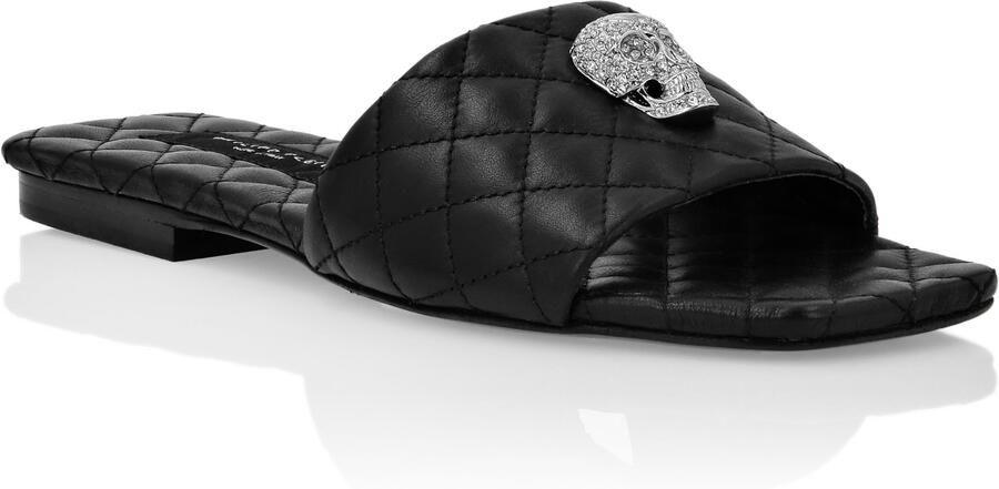Philipp Plein Platte Sandalen Skull
