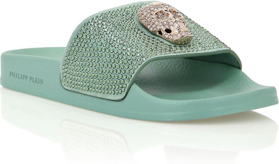 Philipp Plein Platte Sandalen Skull