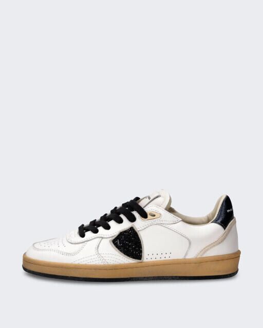 Philippe Model Dames sneaker pgal low blanc noir
