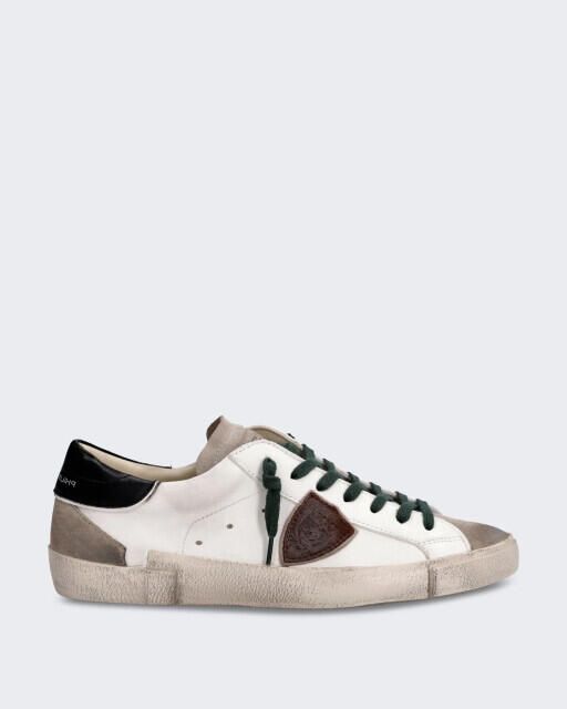 Philippe Model Heren lage sneaker met contrasterende details