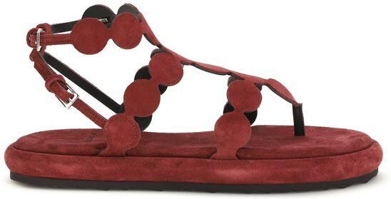 Pierre Hardy Bruin Kalfsleer Bos Taurus Platform Sandalen