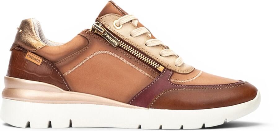 Pikolinos dames beige leren sneakers Trainerschoenen Cantabrië - Foto 1