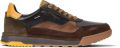 Pikolinos Zwarte Leren Sneaker Veterschoenen Voor Heren Teide - Zwart