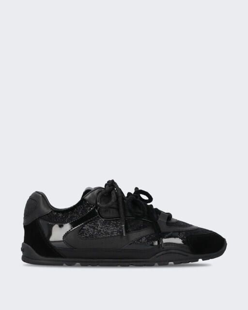Pinko Dames yulia sneaker van leer en fluweel met