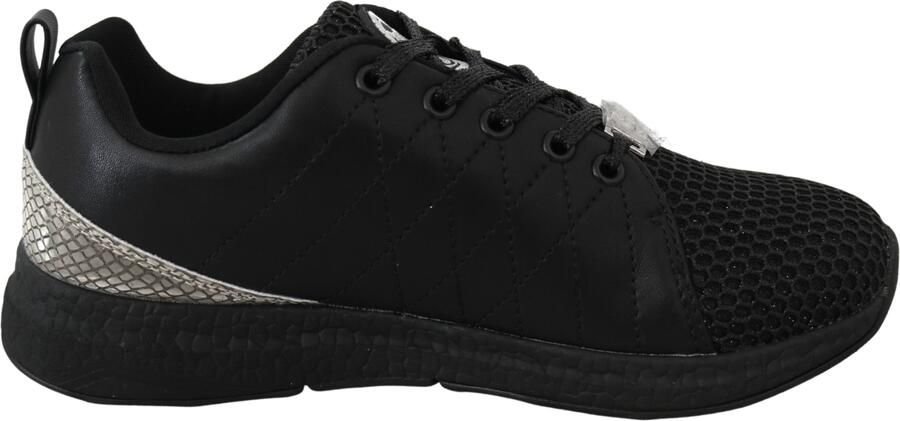 Plein Sport Vrouwen Zwart Polyester Runner Gisella Sneakers Schoenen