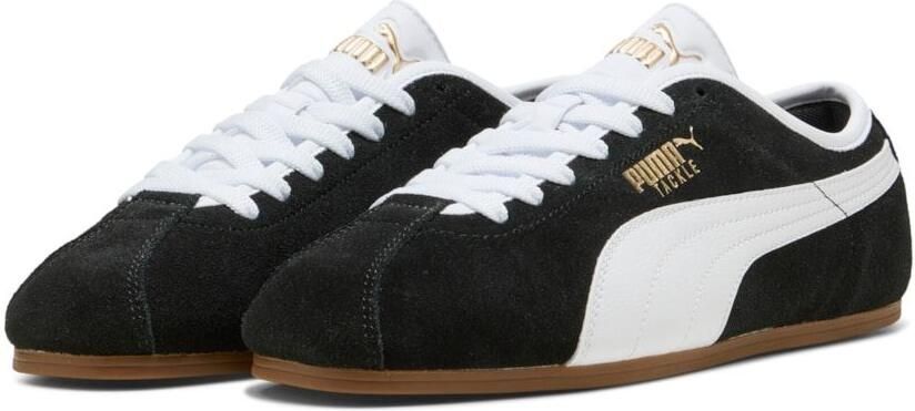 Pony Puma Tackle Suède Dames Zwarte Sneakers
