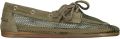 Posa Pw110 loafers boat loafer mesh suede - Kaki