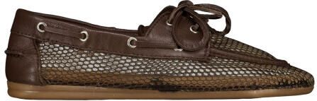 Posa Pw111 loafers boat loafer mesh leather