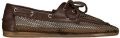 Posa Pw111 loafers boat loafer mesh leather - Bruin