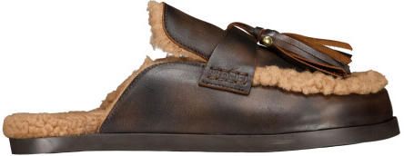 Posa Pw241 loafers ranch tassel mule leather