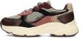 Posh by Poelman ANGY Dames Sneakers - Donkerrood