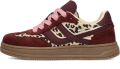 Posh by Poelman Dayna Meisjes Sneakers - Donkerrood