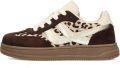 Posh by Poelman Dayna Meisjes Sneakers - Donkerbruin