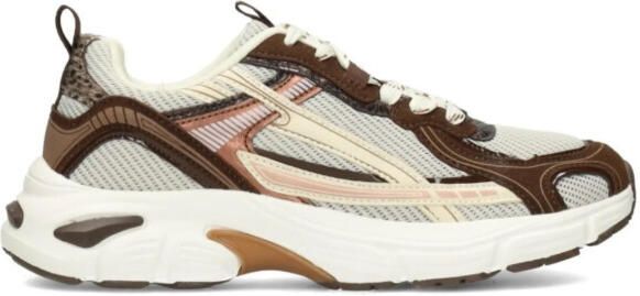 Posh by Poelman Posh harper sneaker dk chocolate lage sneakers dames