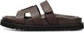 Posh by Poelman Scottie Dames Sandalen - Donkerbruin